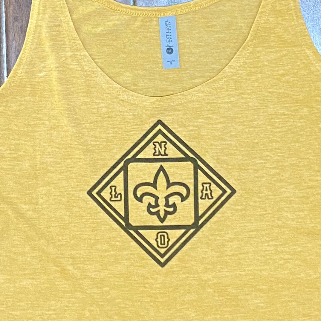 New Orleans Saints Tank Top - 2-Sided - BLACK & GOLD SPORTS