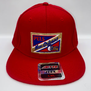 Pelicans Flexfit Flatbill Hat Red