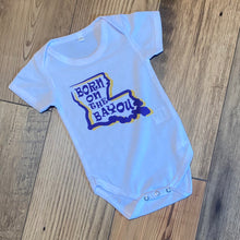 Load image into Gallery viewer, Born on the Bayou Toddler Bodysuit White
